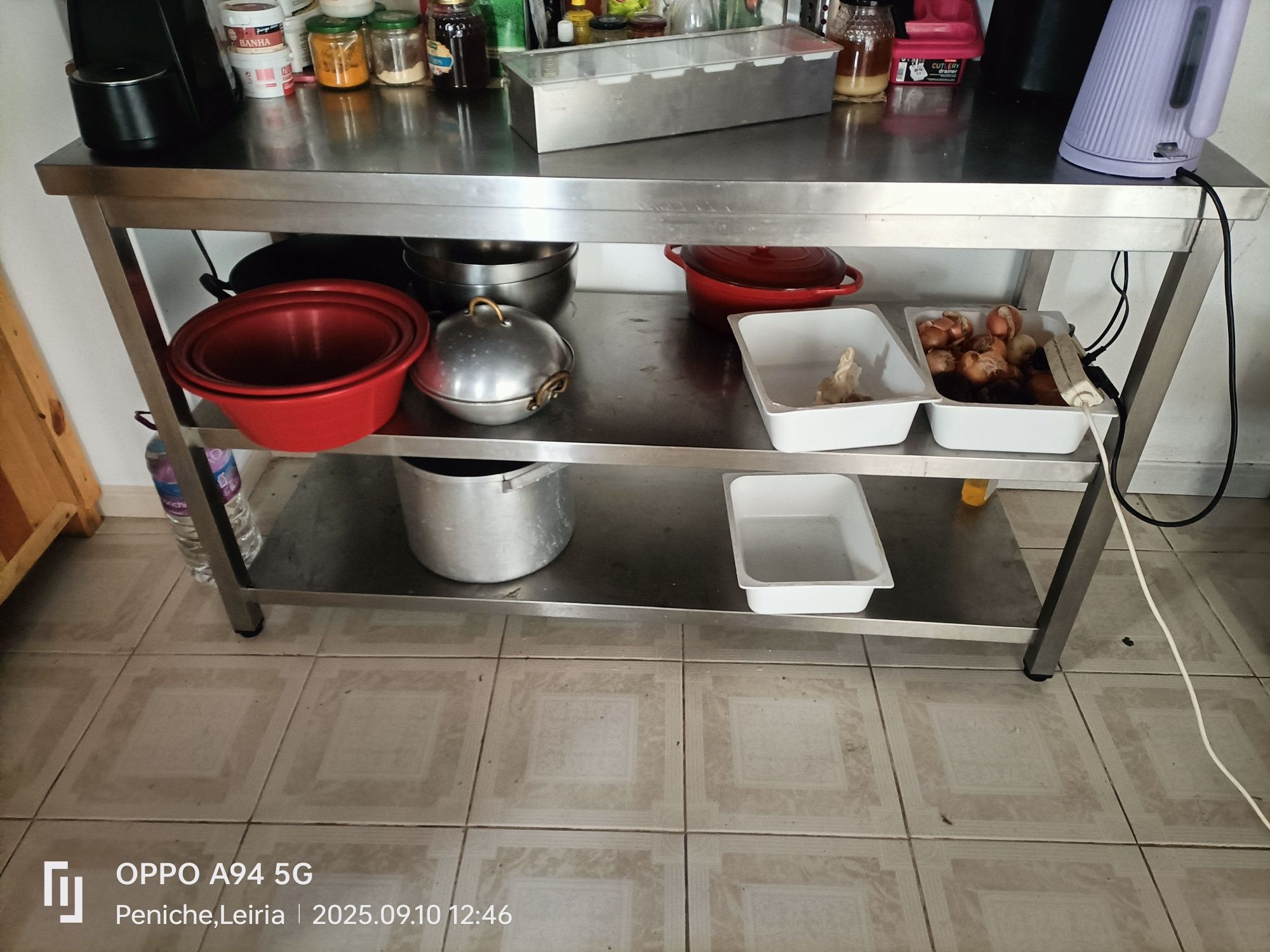 Bancada de Serviço em Inox
