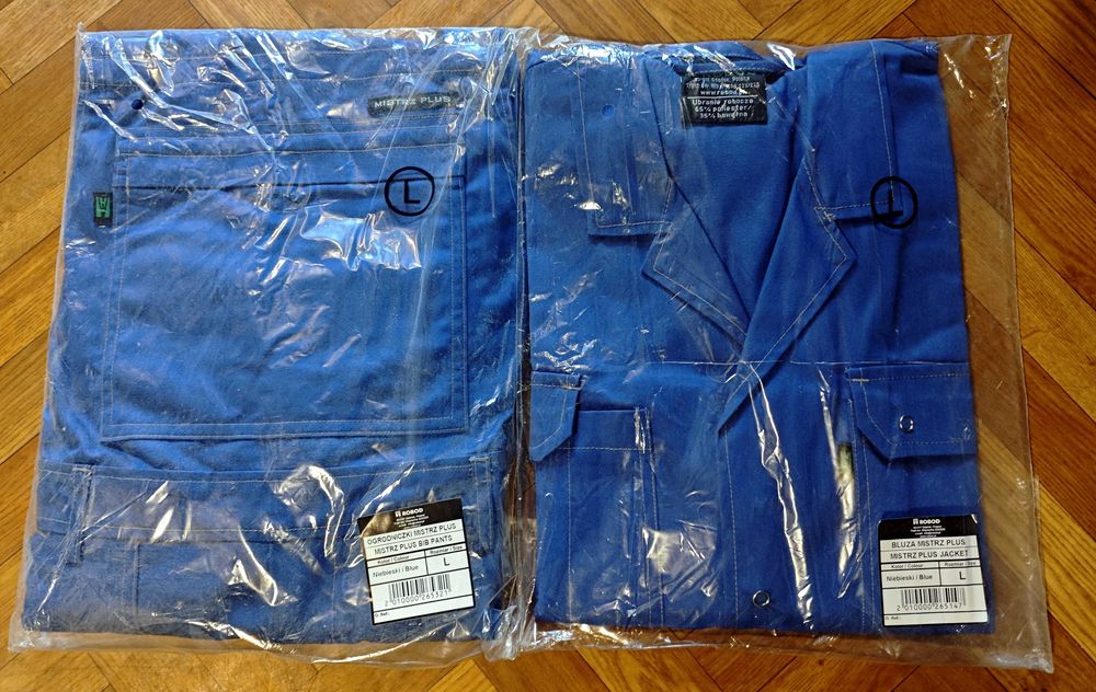 Komplet roboczy MISTRZ PLUS – bluza i ogrodniczki L