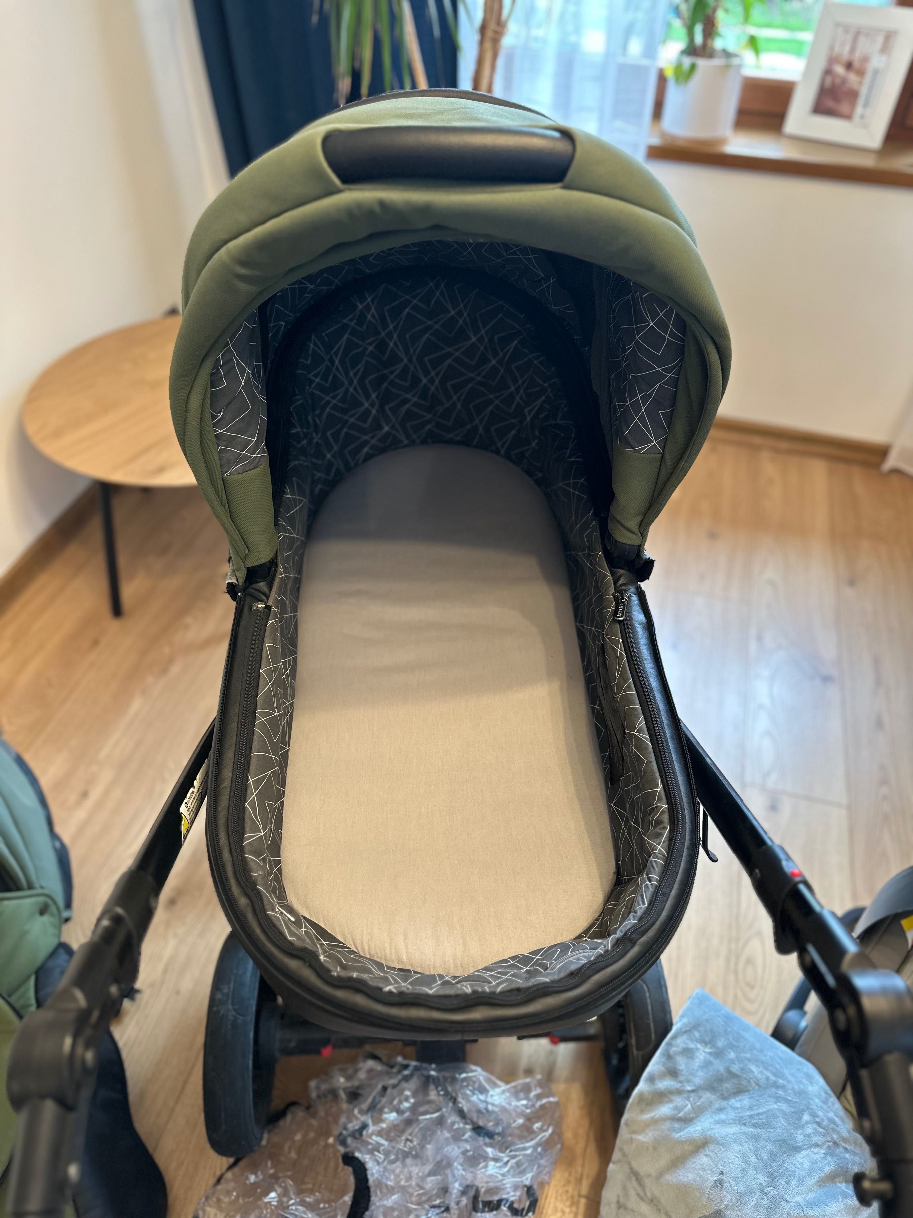 Wózek 3w1 Anex +. Nosidło Cybex do 15kg + gratisy