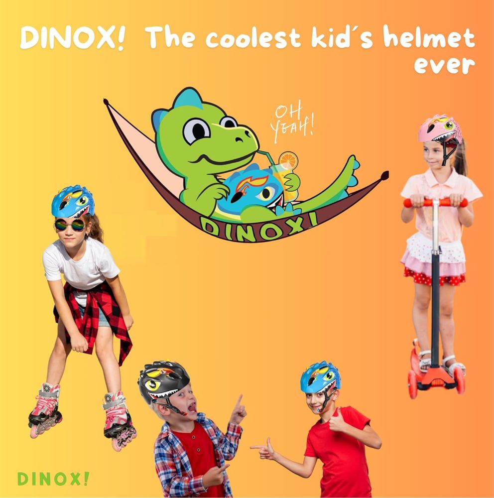 Dinox Dziecięcy kask rowerowy rozmiar S (51-54cm)