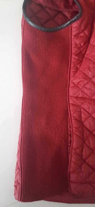 Bordowa kamizelka Massimo Dutti