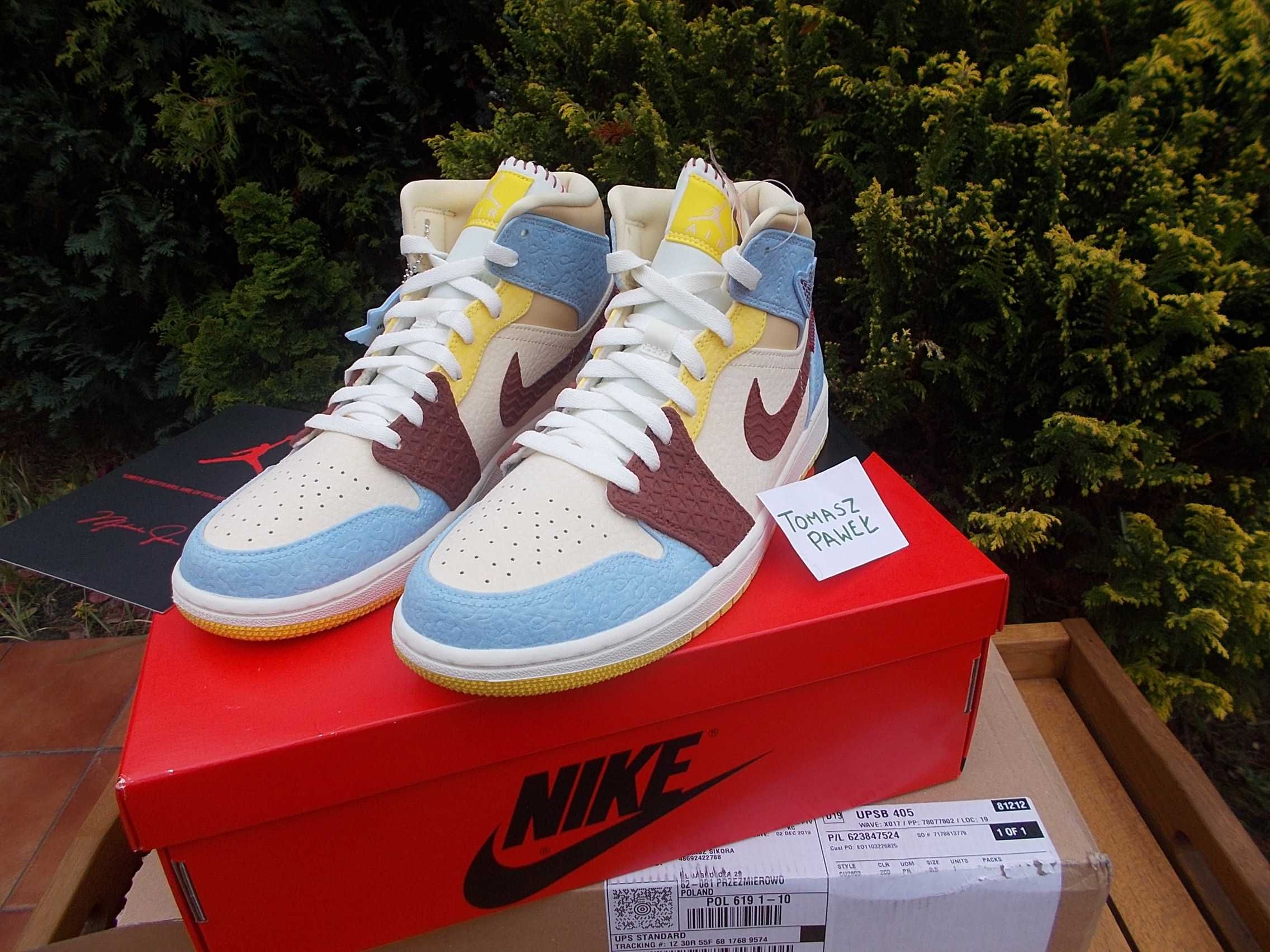 Eur 41) Nike JORDAN 1 Mid SE Fearless Maison Chateau Rouge CU2803,-200