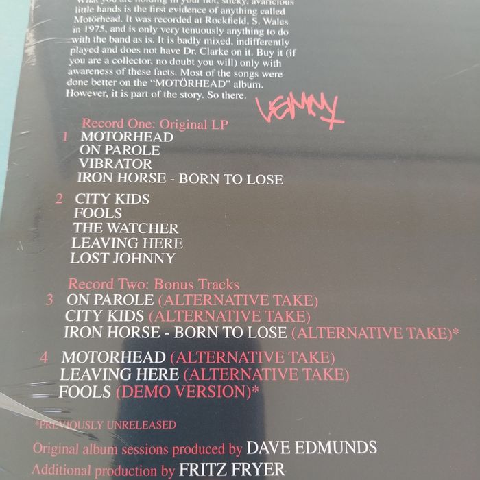 MOTORHEAD novo selado LP vinil duplo hard rock
