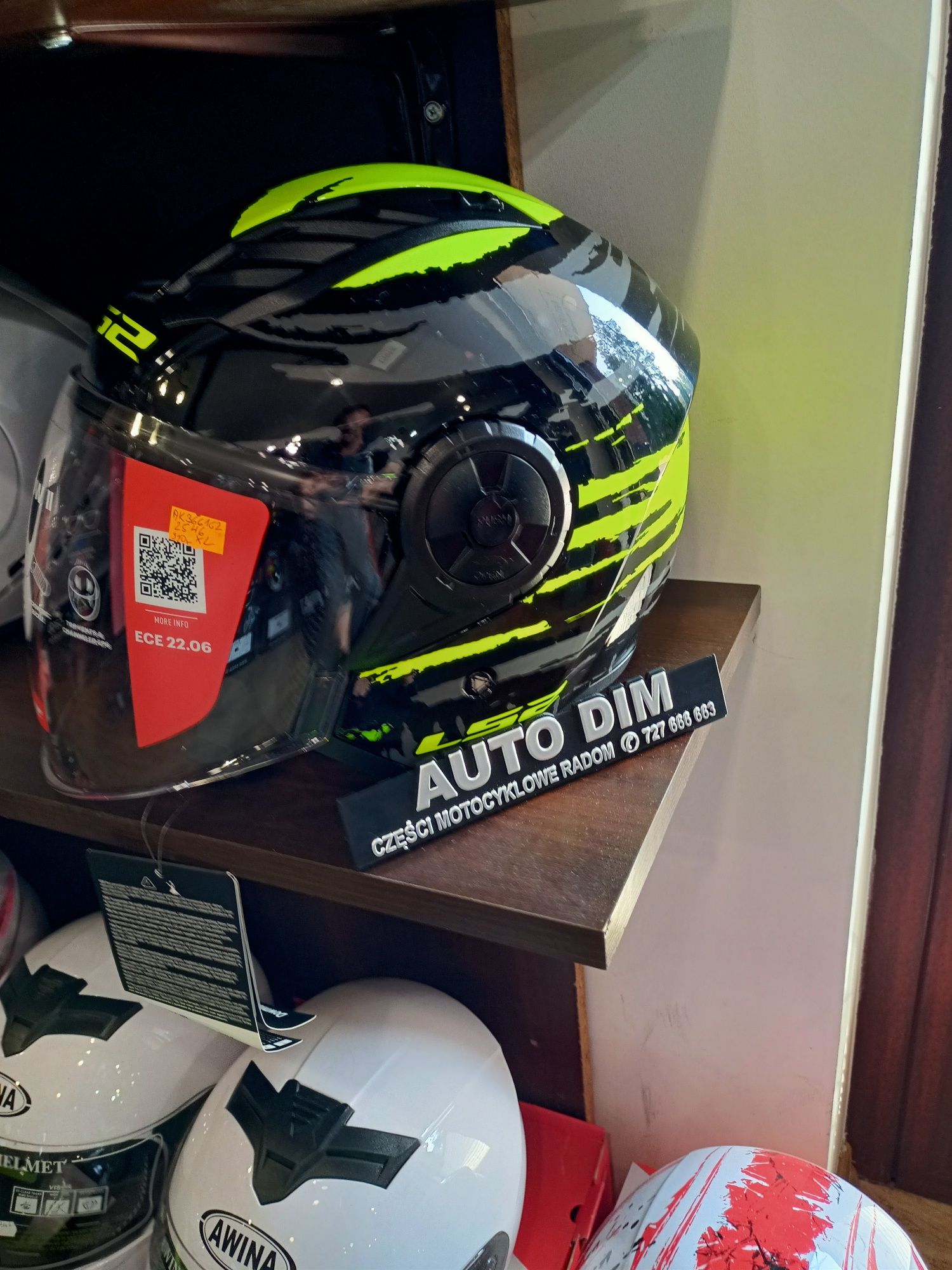 kask motocyklowy LS2 OF616 AIRFLOW II BRUSH BL. H-V Y.-06 XL