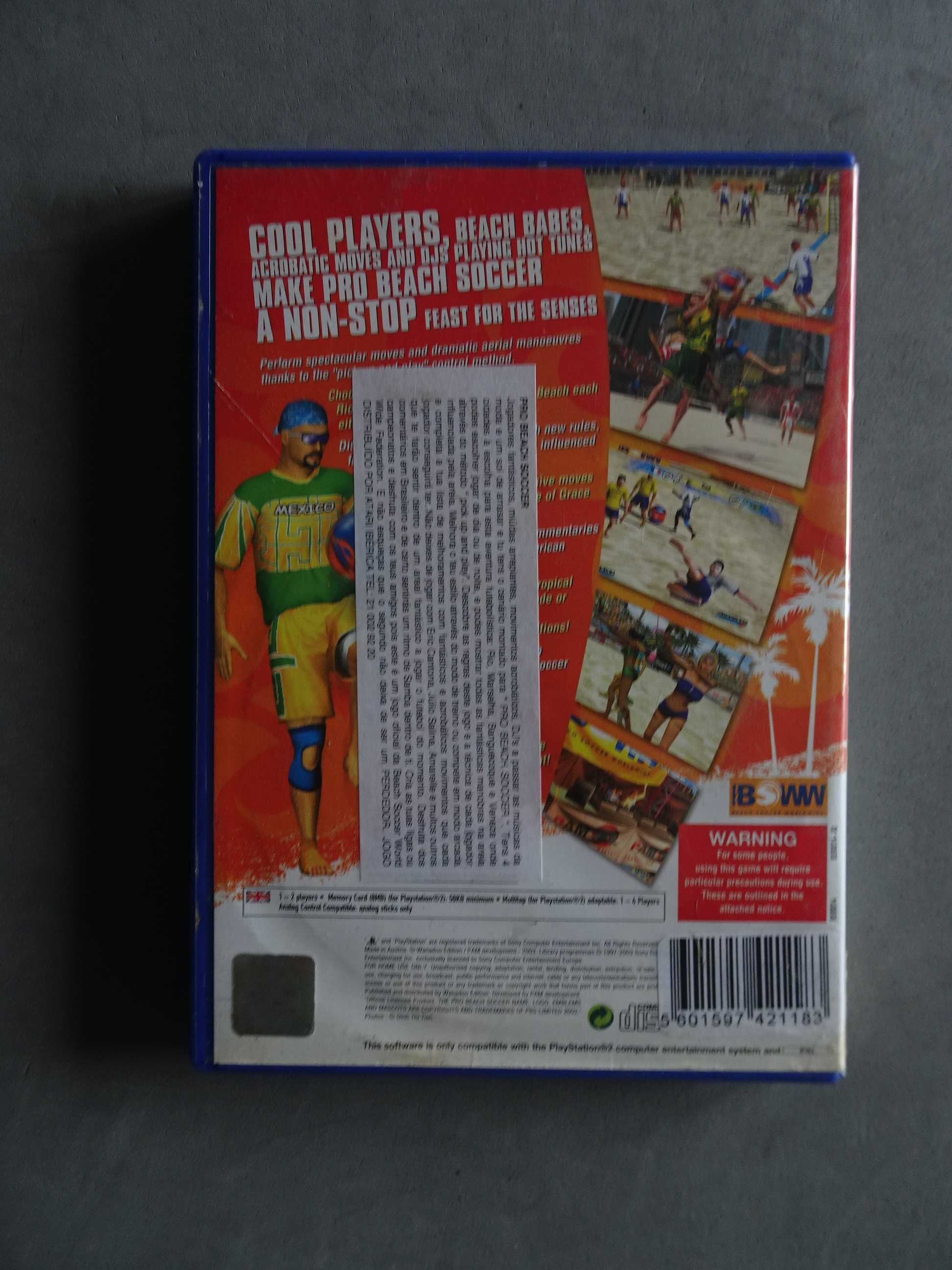 Jogo Playstation 2 PS2 - Pro Beach Soccer