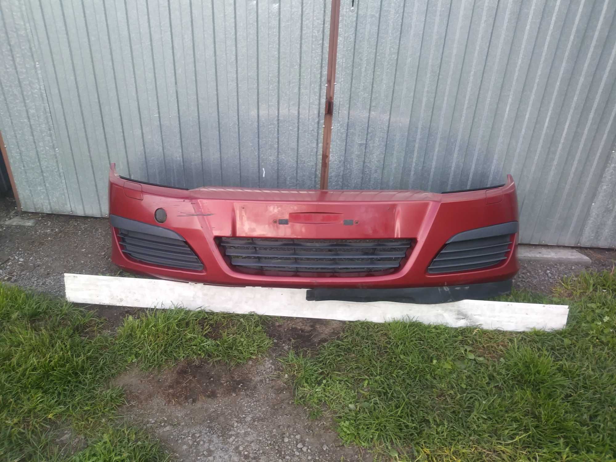 Opel Astra H Zderzak Przód przedni bordowy