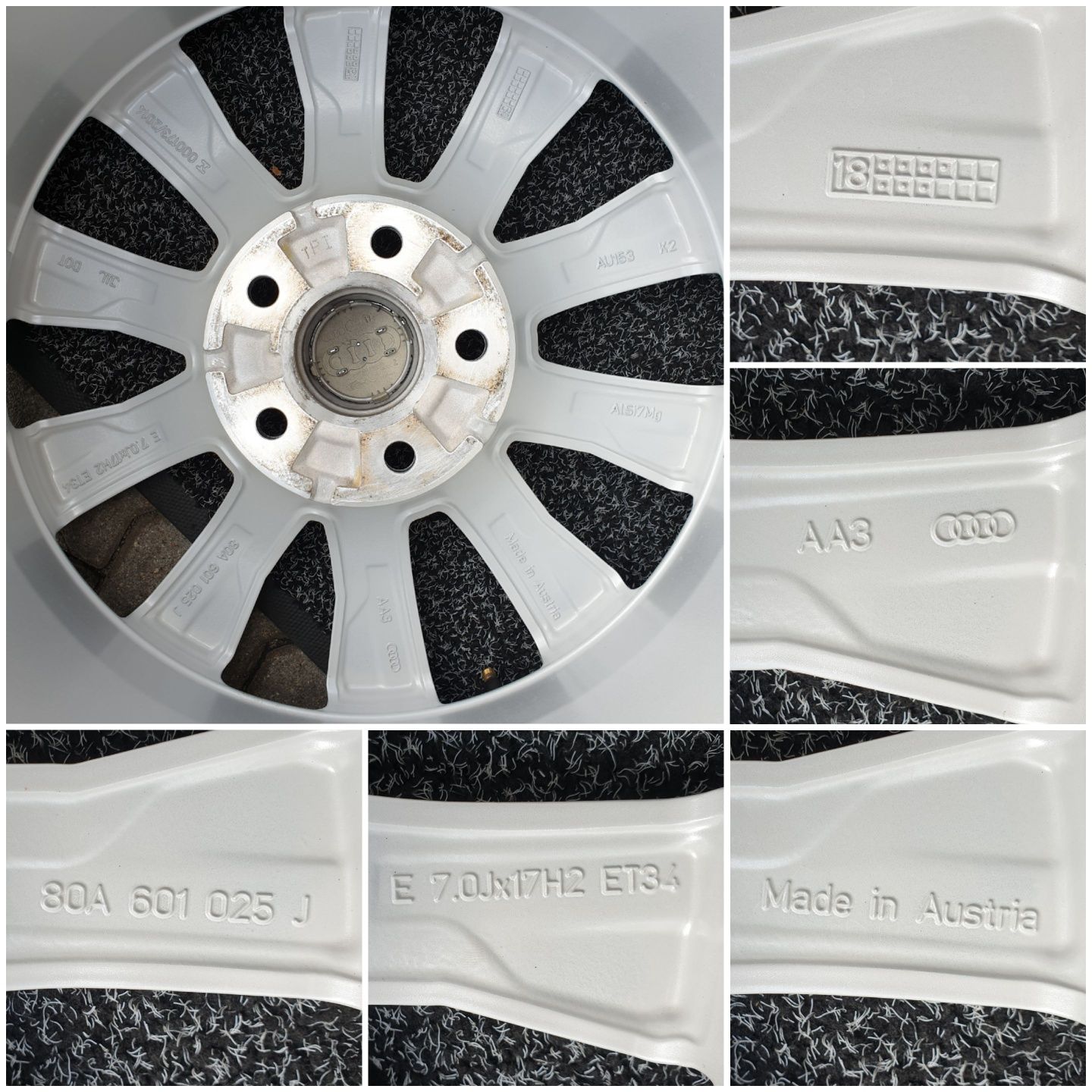 Felgi Alu 17" Audi Q5 80A Q2 Q3 A4 B8 B9 5x112 SuperStan Oryginał