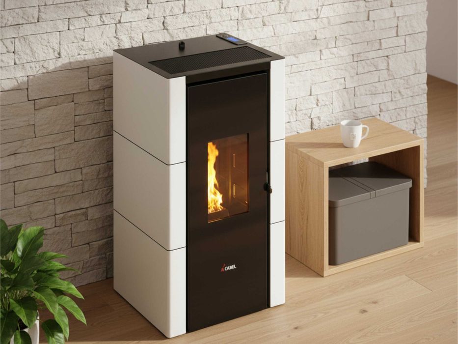 Piec piecyk na pellet Cadel Cristal 7kw Powietrzny nadmuchowy Klasa A+