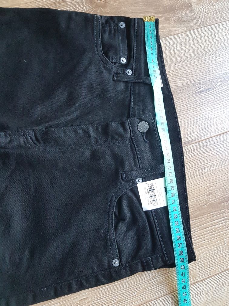 Levi's 512 jeansy spodnie rurki męskie W30 L32 czarne dżinsy jeans i