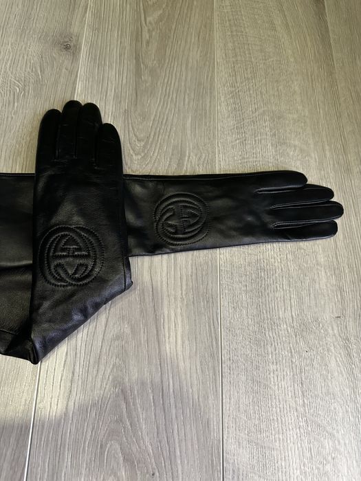 Рукавиці натуральна шкіра GUCCI
