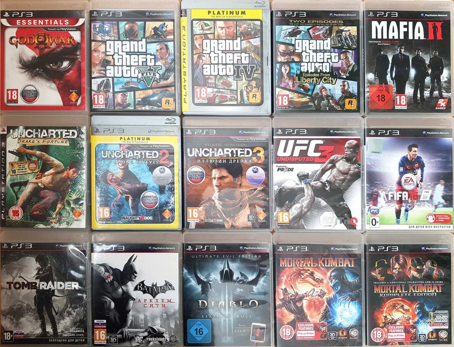 Ігри до Sony Playstation 3 PS3 комплект
