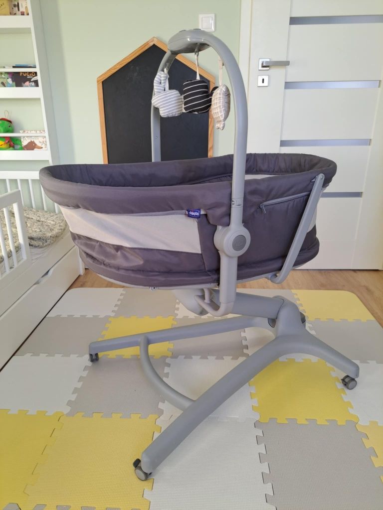 Chicco Łóżeczko Baby Hug Air 4w1 Dark Grey