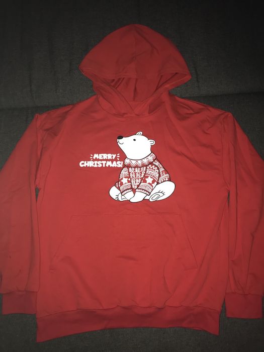 Червоне новорічне худі, S