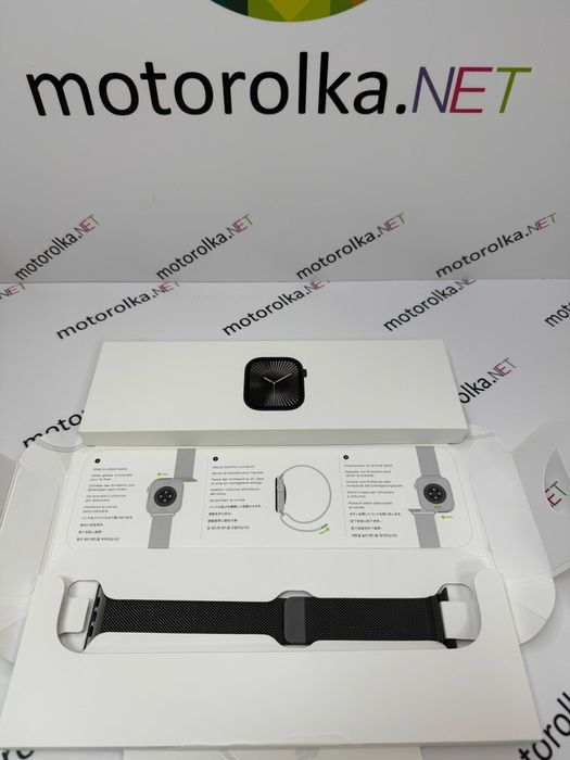 Apple Watch Series 10 46mm Slate Titanium Milanese Loop M/L MWYW3LW/A