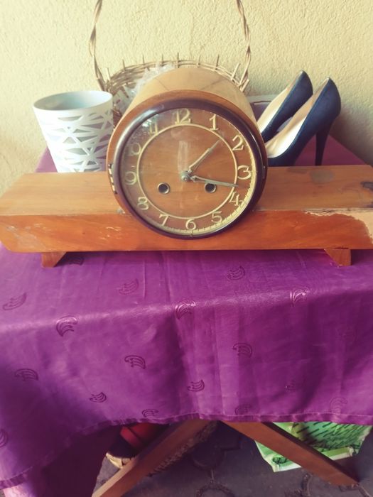 Zegar stary stojacy duzy 1963 drewno do naprawy
