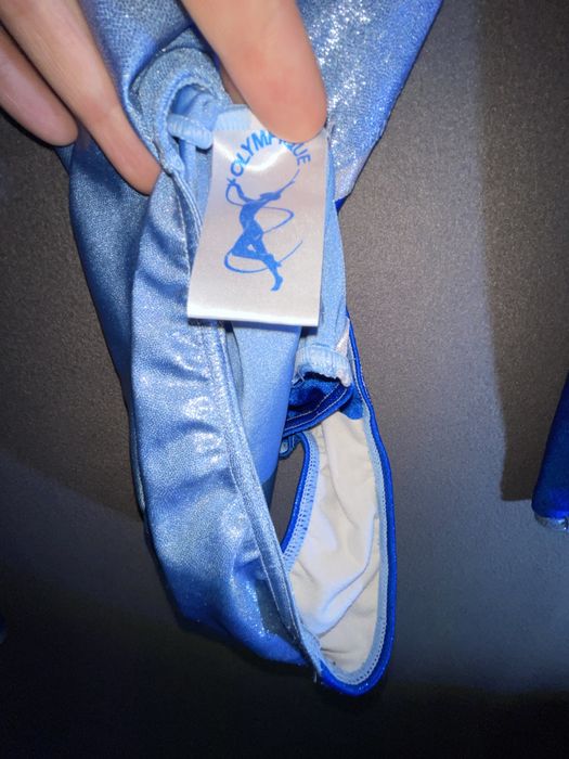 Купальник для художньої гімнастики Olympique синій роз. 32 11-13 років