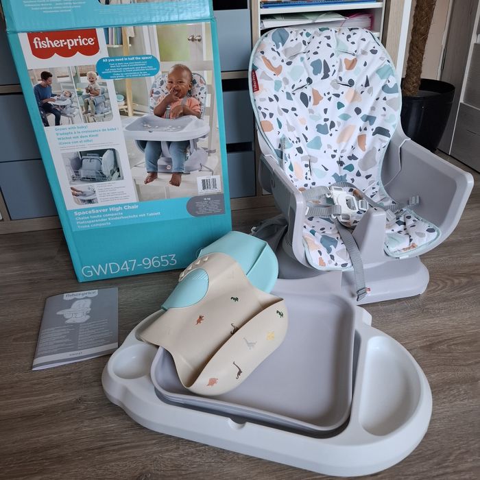 Krzesełko fisher-price +2 śliniaki