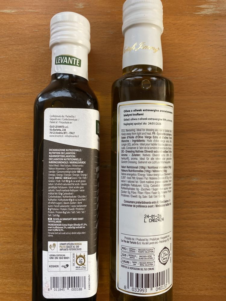 Oliwa z oliwek truflowa extra vergine 0.5 litr