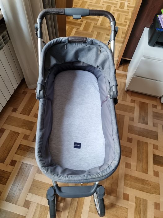 Wózek ABC salsa 4 (gondola, spacerówka i adaptery) + akcesoria