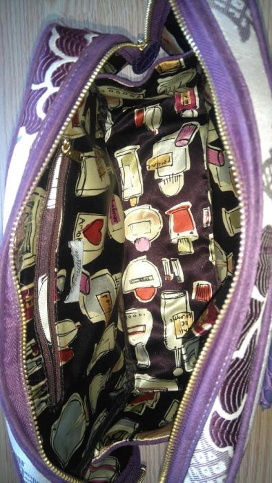 Efektowna torebka / kuferek wyszywane kwiaty nowa