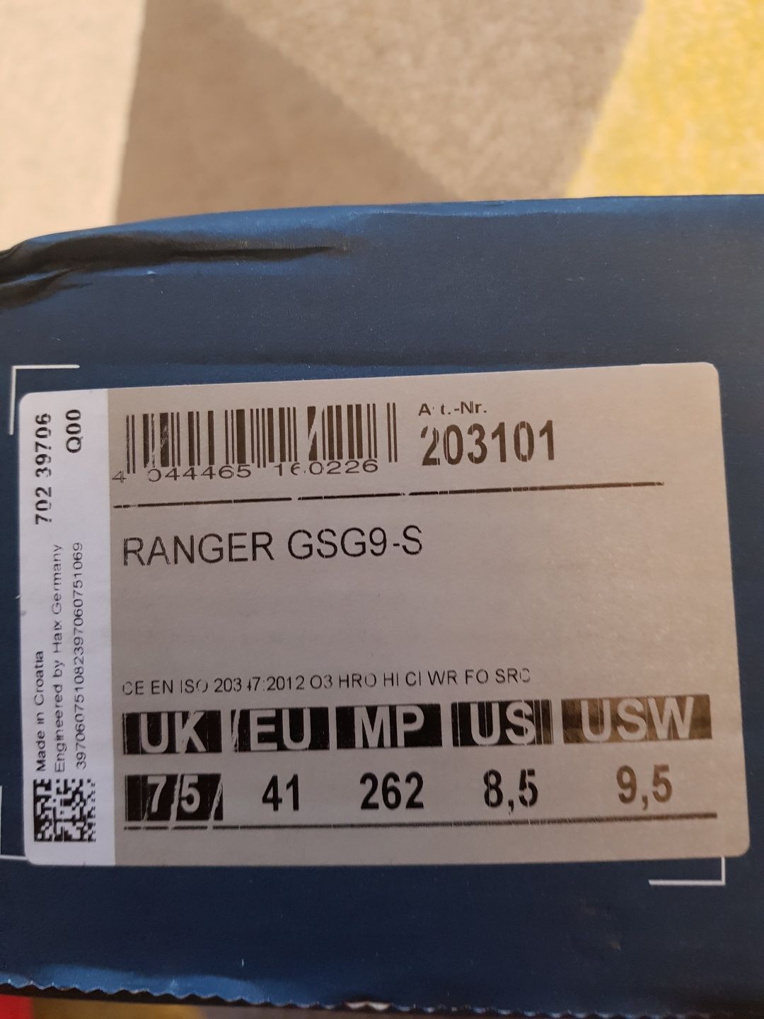 Buty taktyczne Haix Ranger GSG9-S roz. 41