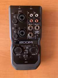 Аудио интерфейс ZOOM U-24 (звуковая карта)