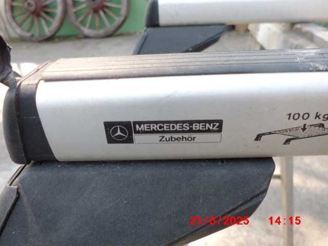 barras para carga no tejadilho de carrinhas vito mercedes originais