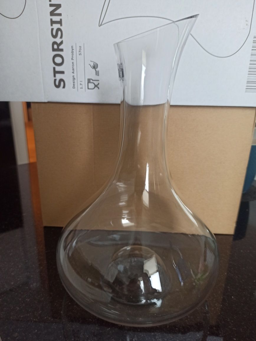 STORSINT karafka do wina Ikea 1.7l NOWA 
Karafka, szkło bezbarwne, 1.7