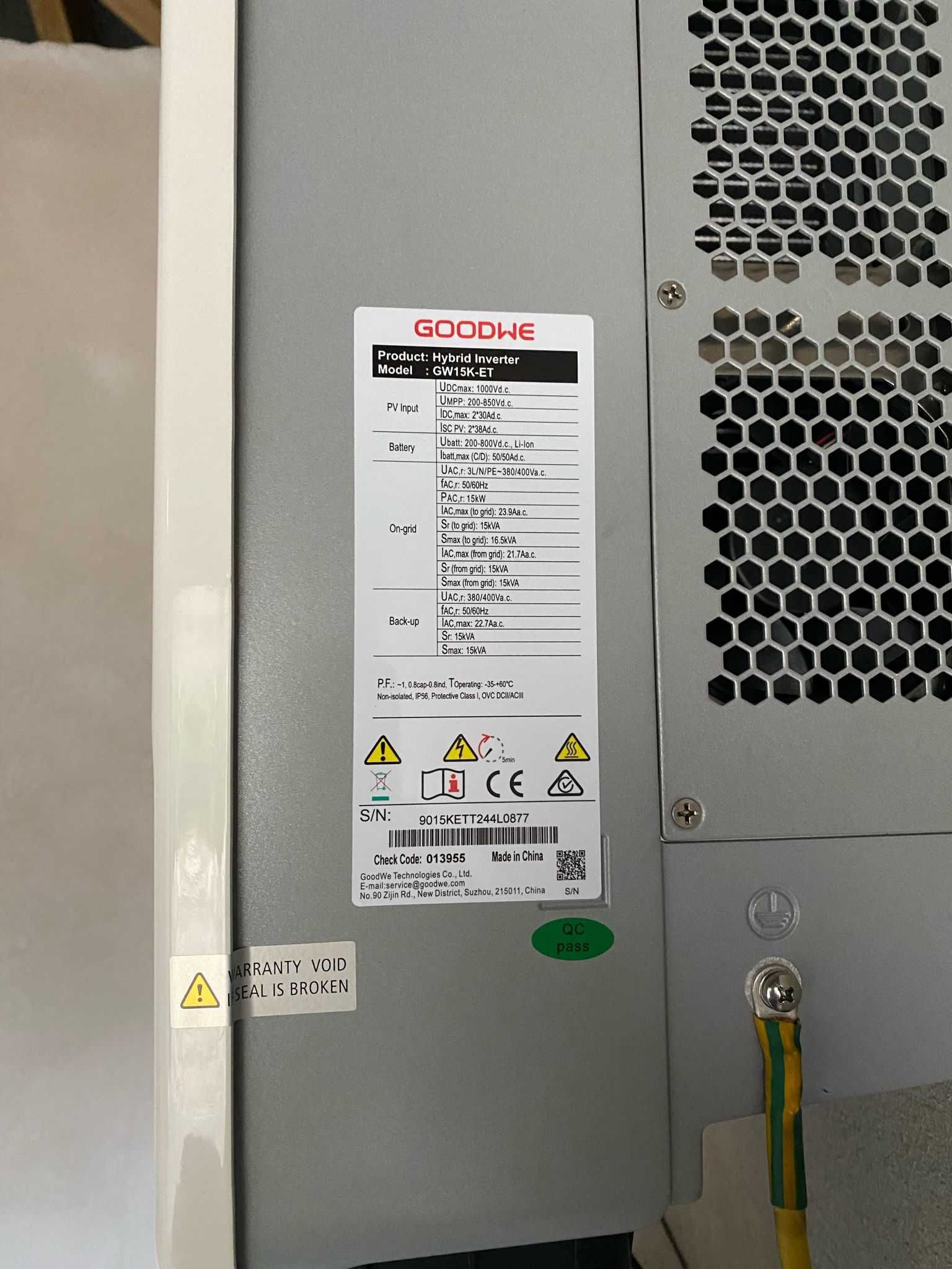 GoodWe GW15K-ET (DC SPD2/WiFi/Smart meter) Hybryda Backup