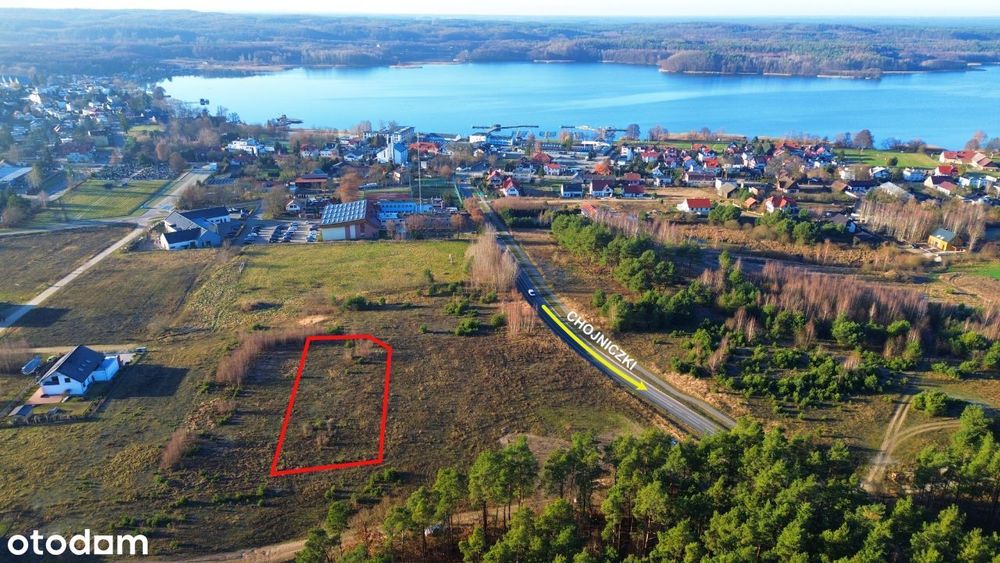 Charzykowy działka budowlana z widokiem na jezioro