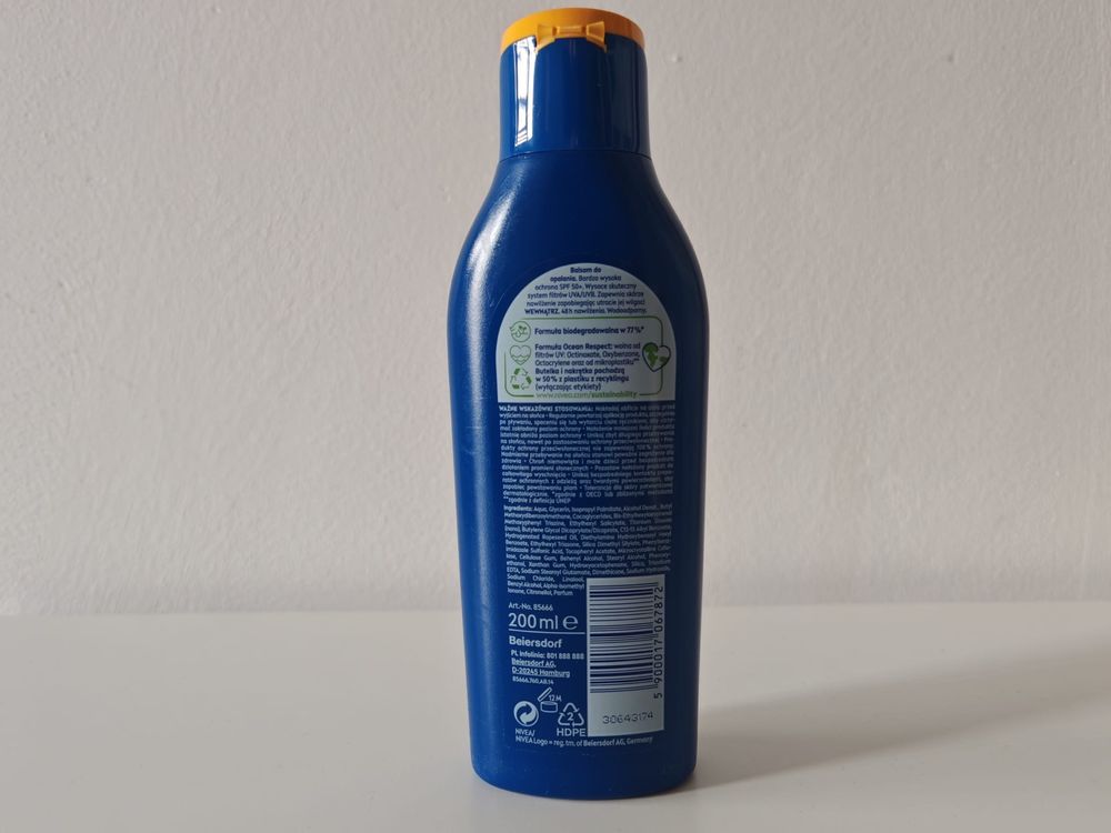 NIVEA SUN Protect & Moisture SPF 50, 200 ml. Okazja.