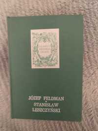 Klasycy Historiografii ,Stanisław Leszczyński Józef Feldman