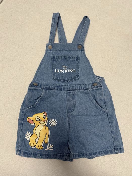 Król Lew ogrodniczki jeansowe 116 pepco kombinezon