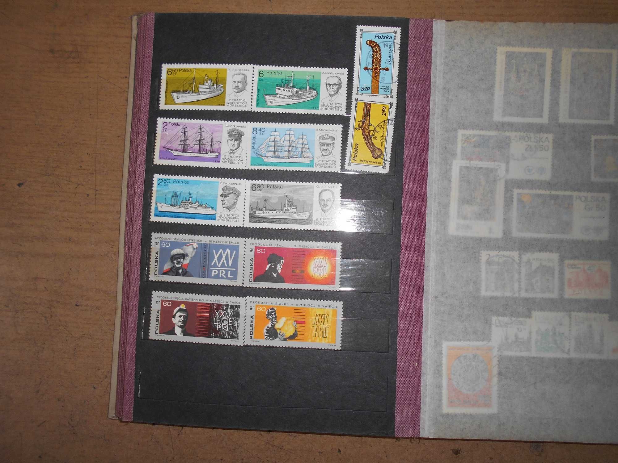 klaser ze znaczkami pocztowymi