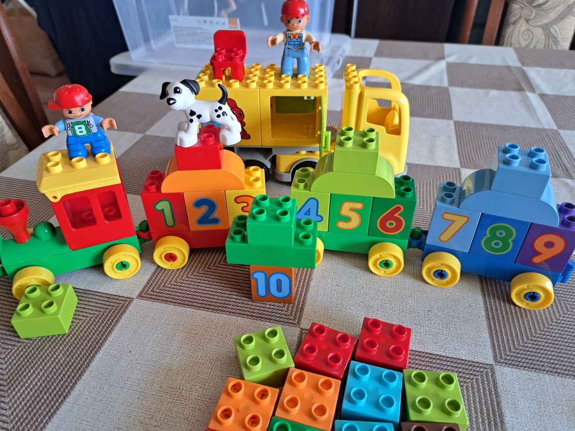 Lego duplo pociag liczbyi + lodziarnia