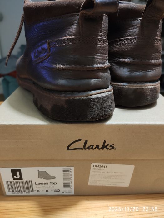 Чоловічі високі зимові черевики Clarks