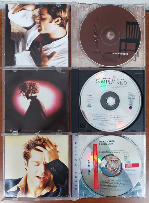 Conjunto 6 CD Ricky Martin Simply Red Lighthouse Family Goo Goo Dolls