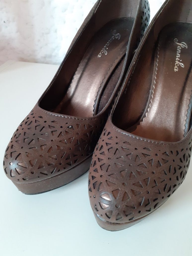 Szpilki r 38 buty na obcasie, czółenka na platformie, półbuty