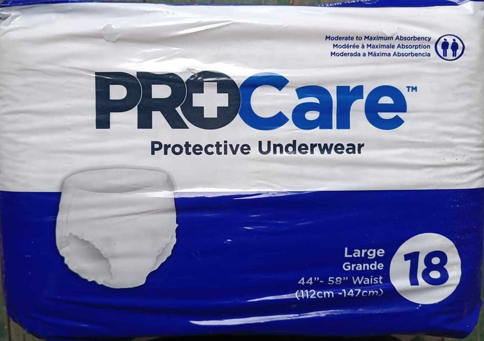 Труси-підгузки для дорослих (США). Розміри M, L, XL, 2XL..