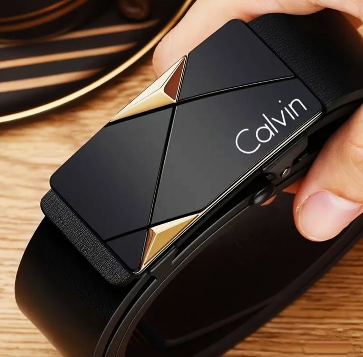 Чоловічий ремінь автомат Calvin Klein | стильний подарунок