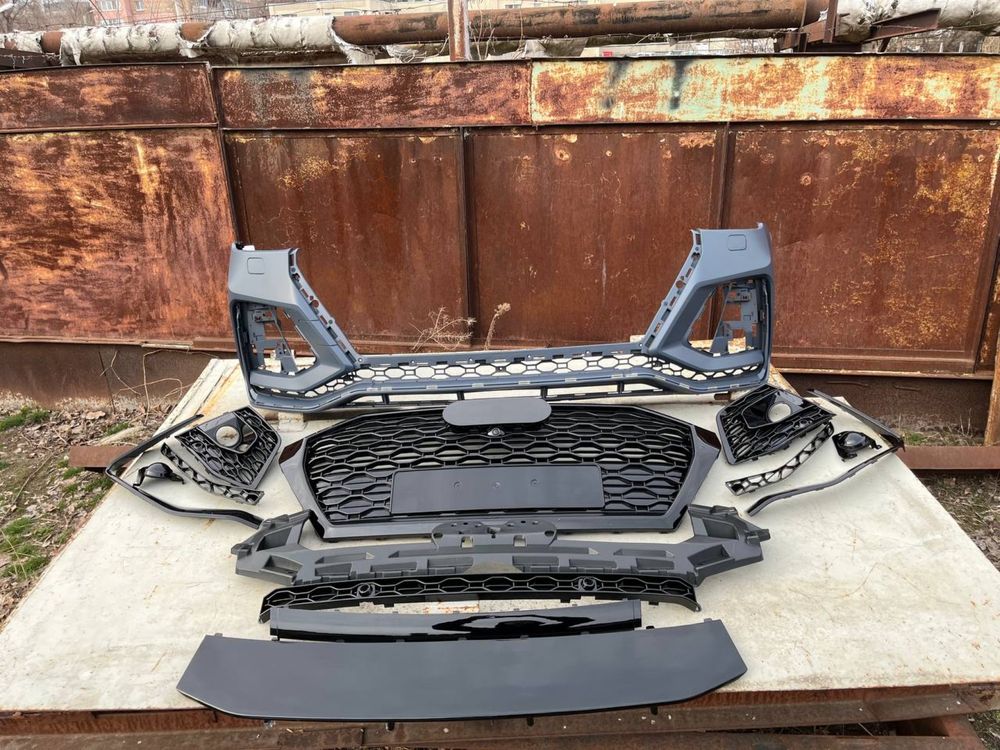 Бампер audi q5 rest рестайлинг стиль rs q5 2021 2022 2023 2024
