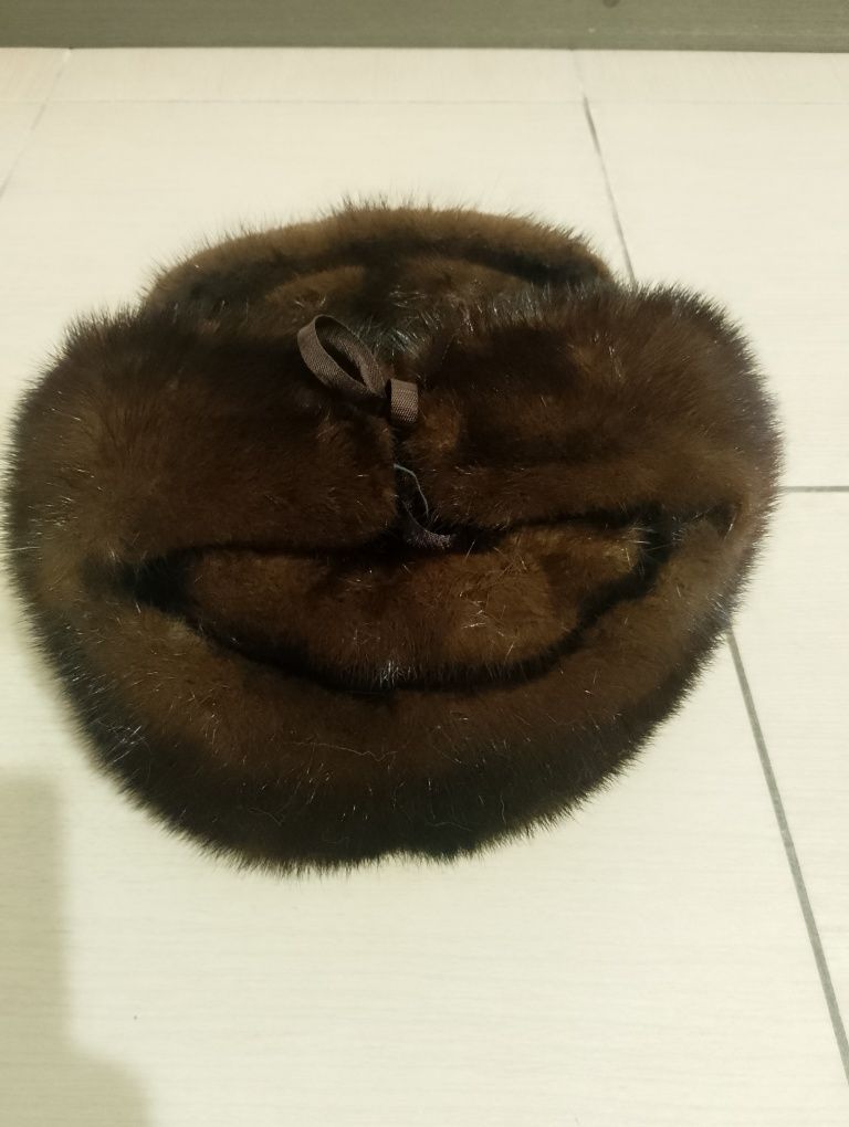 Шапка норковая натуральная