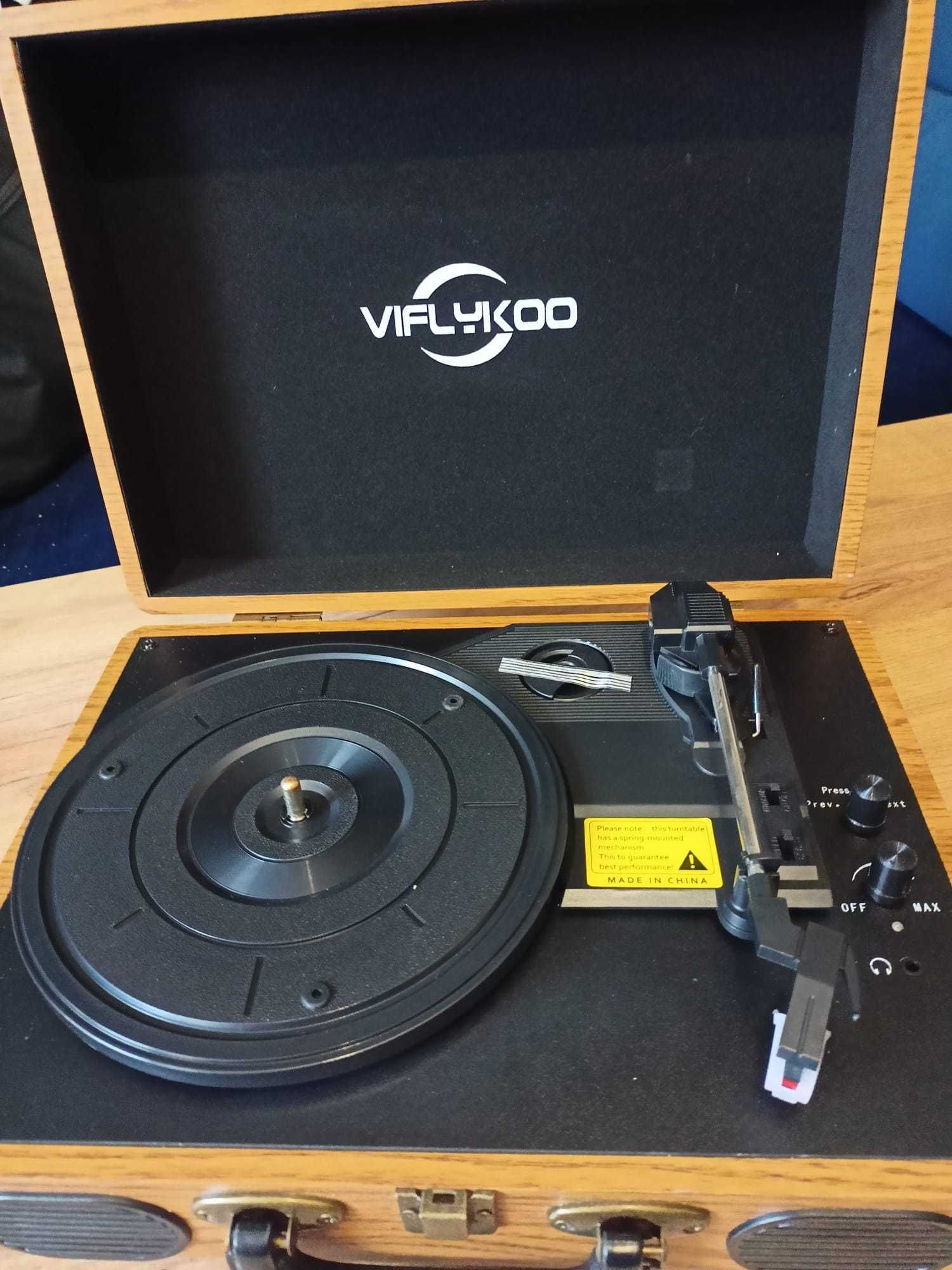 Gramofon Viflykoo C5 - Walizka z głośnikami Vintage
