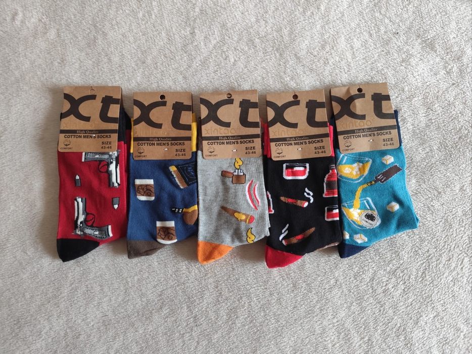 Zestaw 5 par kolorowych skarpetek