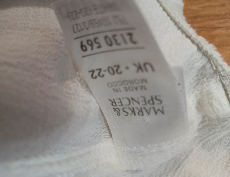 Spodnie damskie eleganckie białe cygaretki oversize xxl