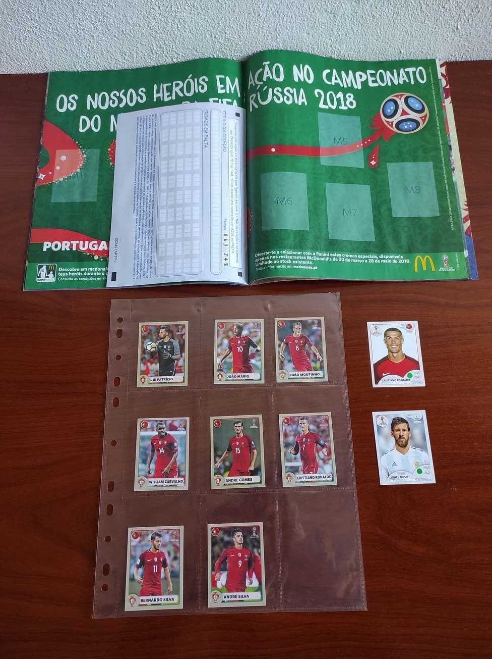 Panini Mundial Rússia 2018 - Exclusivos McDonalds + Ronaldo & Messi