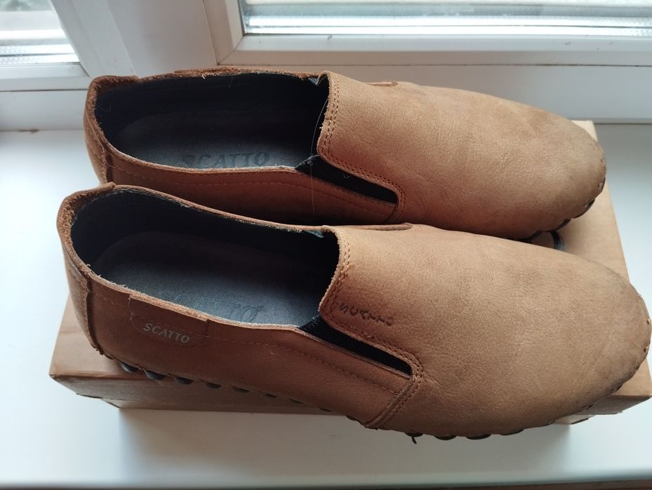 Шкіряні мокасини 41 розмір