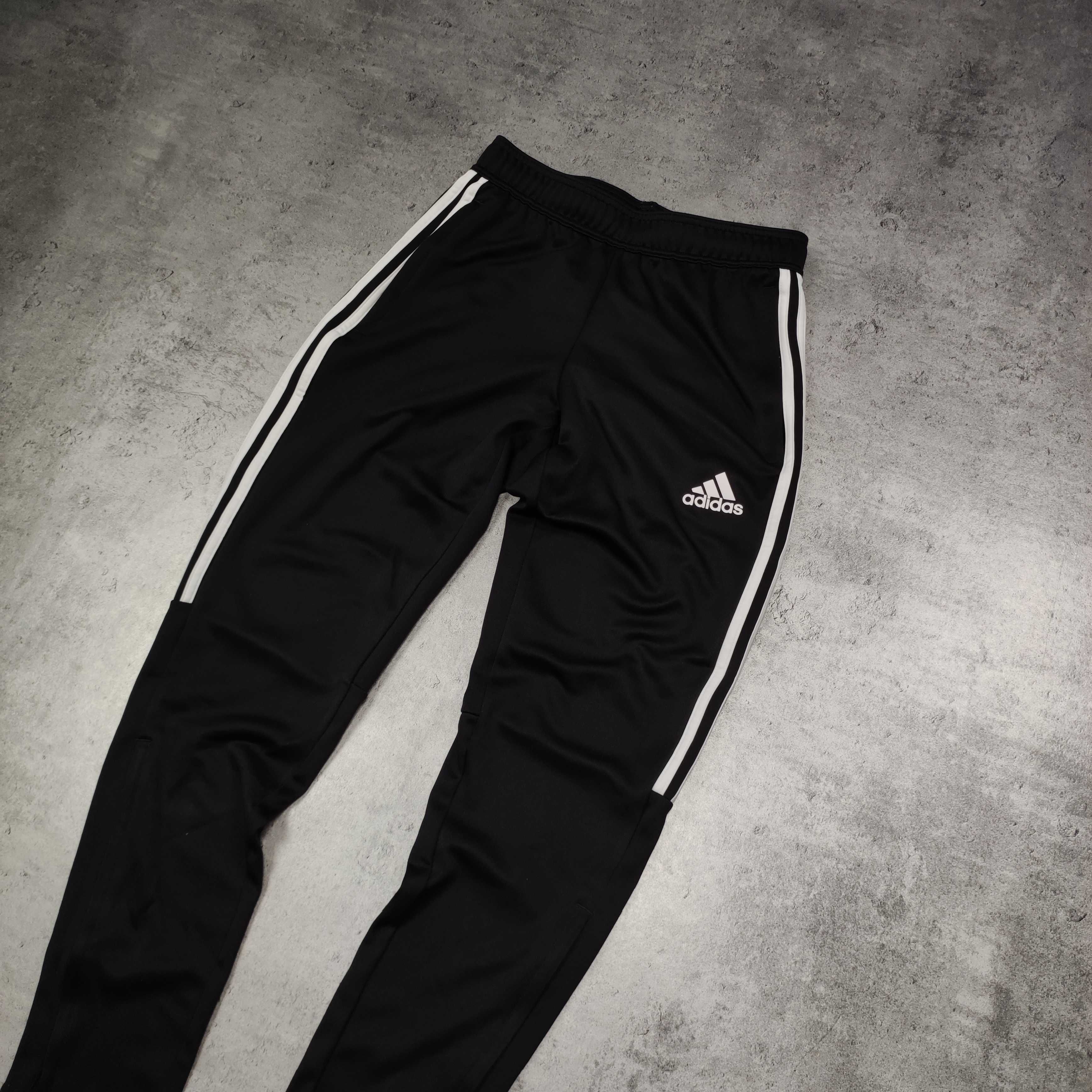 MĘSKIE PREMIUM Dresy Sportowe 3 Paski Adidas Czarne Aero Climacool