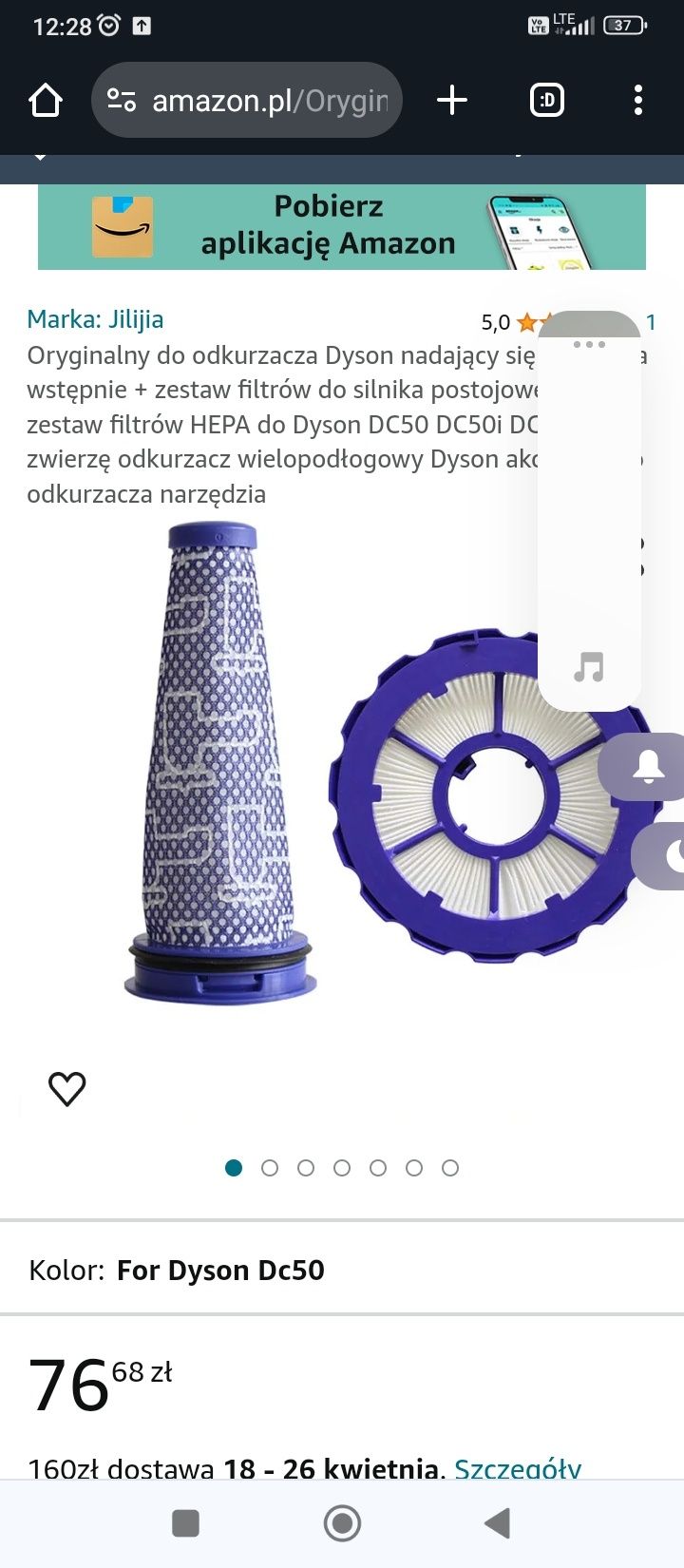 Filtr do odkurzacza Dyson zwierząt