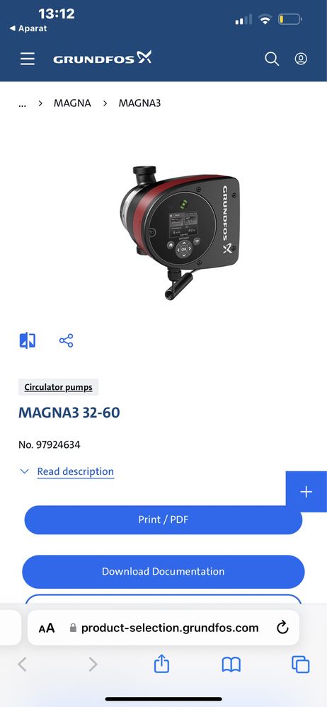 Pompa obiegowa co2 grundfos magna 3